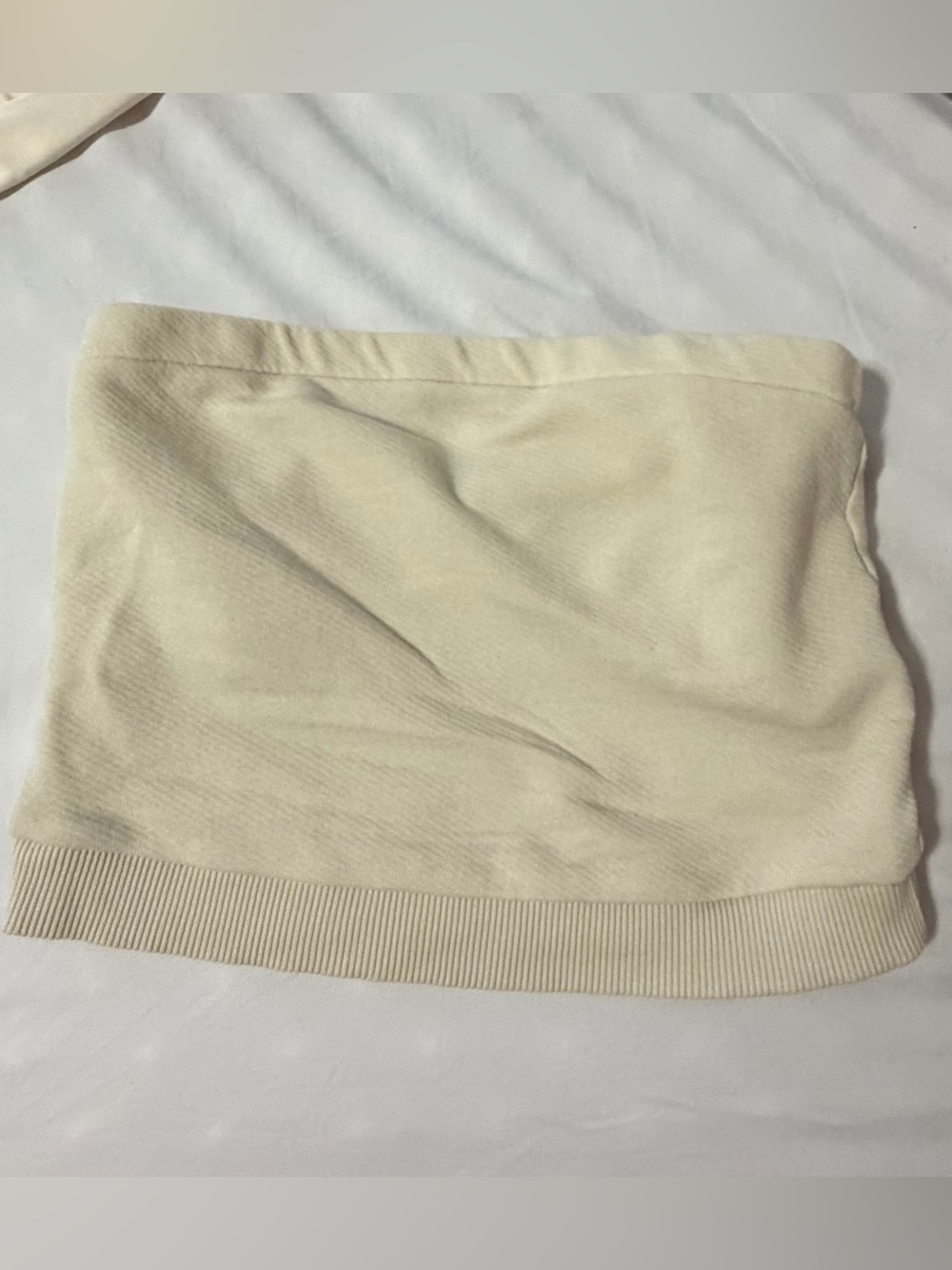 Universal Thread Ivory Ribbed Knit Mini Skirt